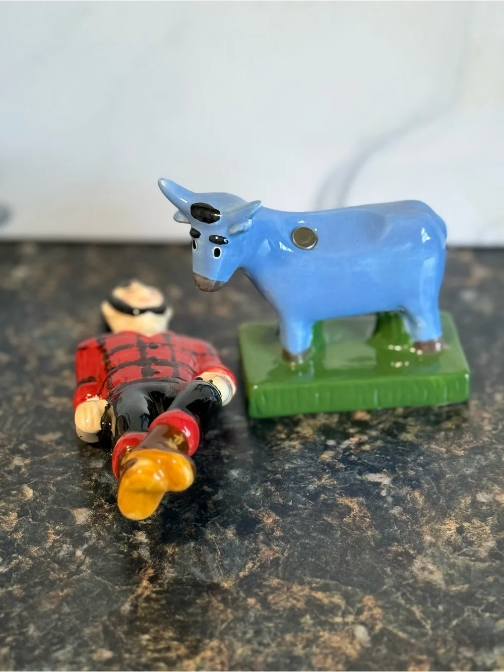 Paul Bunyan & Babe Salt and Pepper Shakers